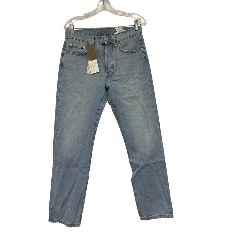 Massimo Dutti Womens Jeans EU 40 US 8 Straight Leg Blue Rigid Denim 5051/852 NWT